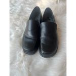 Franco Sarto  Loafers‎ woman's Black Leather Block Heel Shoes Classic Minimalist Photo 3
