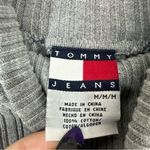Tommy Hilfiger  Jeans Vintage Turtle Neck Pullover Ribbed Sweater Women’s M Grey Photo 4