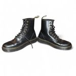 Dr. Martens Zavala Black Leather Combat Boots 7M 8L EU39 Lace Up Unisex Photo 3