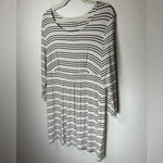 Soma  Loungewear Striped Knit Dress Tunic Soft Stretchy Women’s Size Large Photo 1