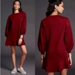 Anthropologie Mare Mare Odila Rose Quilted Burgundy Dress Size XS Photo 1