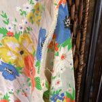 Vintage Floral Butterfly Collar Button Down Shirt Size 34 Yellow Photo 5