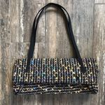 Vintage Far Nine multi pocket color flecked tweed clutch purse bag Photo 1