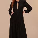 Farm Rio Black Long Sleeve Knot Jumpsuit Photo 2