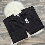 Princess Polly NWT  Y2K Henley Wide Leg Jeans in Black Photo 6