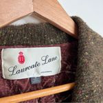 Anthropologie Laureate Lane Green Tweed Knit Sweater Jacket Medium Photo 4