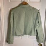 VICI  Sage Green Linen Blend Blazer With Hook & Eye Closures Size Large classic Photo 6