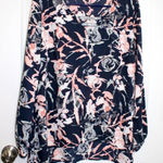 Juicy Couture  floral blue‎ & pink blouse with bling Photo 0