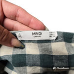 Mango  Gingham Printed Jumpsuit in Green Photo 5