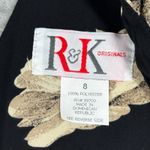 R&K Originals Dress 8 Vintage 90s Black Floral Tie Strap Whimsigoth Fairy Grunge Photo 6