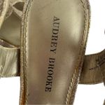 Audrey Brooke Kellie Heels Gold Shimmer Open Toe Slingback Women’s Size 7.5M Photo 10
