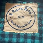 A Rare Bird Christmas Distressed Cowboy Santa Plaid Flannel Shirt, Sz S/M Green Size M Photo 12