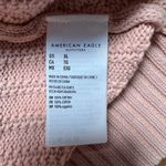 American Eagle Sweater Crop Tank Top Light Pink Cable Knit Size XL Photo 3