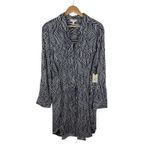 Terra & Sky NWT  Geometric Print Mini Shirt Dress Size 1X Resort Office Everyday Photo 1