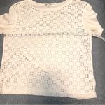 Gap White Eyelet Top Cotton Size Small Women’s Boho Cottagecore Lace Photo 2
