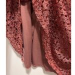 Ashley Blue Deep Rose Lace Maxi Skirt Size X Photo 3
