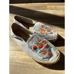 Soludos Women Anthropologie Clementine Embroidered Chambray Espadrilles sz 8.5 Photo 1