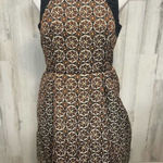 H&M Women’s Geometric Print Dress Size 12 – Crochet Racerback, Fit & Flare, Boho Photo 0