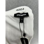 EXPRESS  Women's Pull On Skirt Solid White Size XL Lined Pleated Circle Scalloped Photo 5