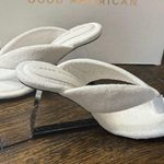 Good American  white clear block heels Photo 3