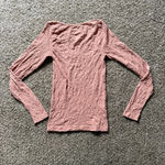 Free People Have It All Long Sleeve NWT Size M/L Smoke Rose Photo 4