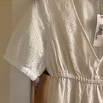 White tiered eyelet midi dress Size XS Photo 3