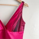 Morgan & Co Junior Fit & Flare Satin Prom Dress in Red Black, Size‎ 7/8 (Medium) Size undefined Photo 3