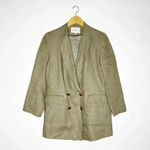 Emerson Fry Double Breasted Jacket Blazer Brown Size 6 Tan Photo 3