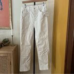 MOTHER The Tripper High Rise Ankle Jeans Kick Flare Cream NWT $218 Size 27 (4) White Photo 2