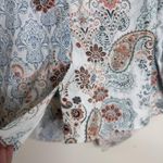 Chico's  Blazer Womens 0 4/6 Multicolor Paisley Lyocell Lined Printed Pockets Photo 9