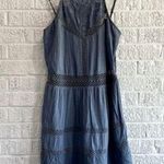 Abercrombie & Fitch Women's Small Tank Top Navy Summer Dress Lace Detail Photo 0