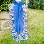 Susan Graver  Blue & White Polyester Sheer Vest Photo 9