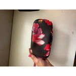 Trina Turk  Black & Red Floral Print Rectangle Shape Cosmetic Bags Photo 3