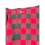 Eddie Bauer Red Black Buffalo Check Plaid Fleece Half Zip Pullover Sweater Sz M Photo 1
