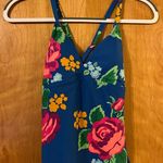 Matilda Jane  TO THE BEACH SWIM Top Tankini Blue Floral NWT Women's Daydream XS Photo 7