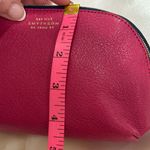 Smythson Of Bond St Cosmetic Case In Panama Leather Fuschia Pink & Gold Zip Photo 12
