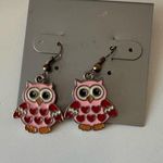 Colorful Owl Earrings Pink Photo 2