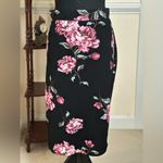 Iris Floral Print Knee Length Fitted Style Pencil Skirt Photo 2