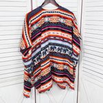 Angie  Southwestern Aztec Elephants Print Open Front Kimono Topper Medium‎ Photo 7