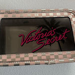 Victoria's Secret VS  Retro Palm Tree Paradise Clear Pink MakeUp Bag Make up Photo 0