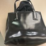 Esprit  Glossy Black Tote Bag Vintage nice & clean Photo 6