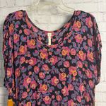 Uncle Frank  Anthropologie colorful rose print mid length dress Large whimsigoth Photo 2