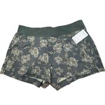 Athleta  Womens Shorts 20 Trekkie North Short Green Floral Plus Size Pockets New Photo 1