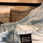 Sim & Sam Sim &‎ Sam Blue Chambray Crop Top Size XL Photo 7