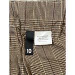 H&M Chocolate/Beige Plaid Zipper Design Cargo Pants Sz 10 Women Photo 9