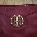Tommy Hilfiger  Bag Womens Size Crossbody Red Adjustable Strap‎ Goldtone Logo Photo 1
