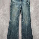Jessica Simpson Princy by Blue Bootcut Flare Distress Denim Jeans Small 5 Photo 0