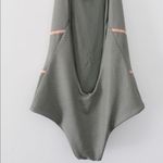Tavik swim Hannah One Piece Swimsuit in Glossy Pique Cove Grey Slot Seam NWT Photo 7