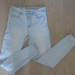 American Eagle  Outfitters next level stretch hi-rise jegging denim jeans in light wash blue size 4 short. Photo 0