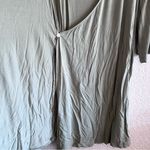 Caden Lane Women’s Bamboo Green Solid Wrap Crossover Maternity Robe One Size Size undefined Photo 8